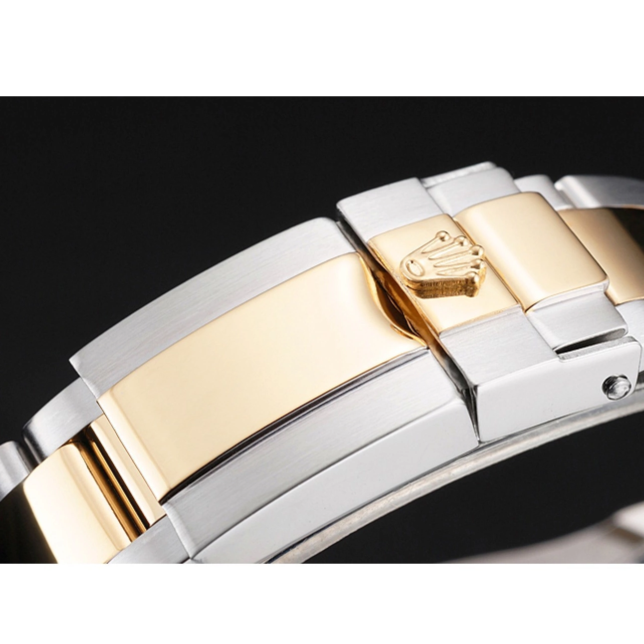 Aaa replica watch Two Swiss Tone Bracelet White Dial Bezel Case Yacht-Master Gold Rolex Steel Stainless 0825